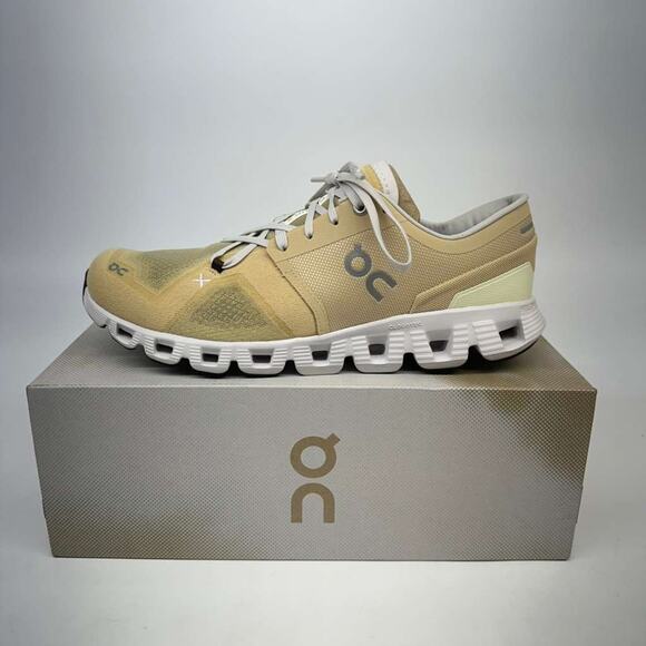 On Women’s Cloud X 3 Savannah/Frost Sneakers Size 11 New - Picture 1 of 6